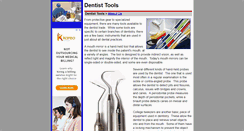 Desktop Screenshot of dentist-tools.com